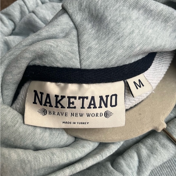 Naketano Sweatshirt Hoodie Blue Medium - Picture 9 of 16